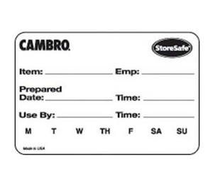 FOOD ROTATION LABEL 2"X3" DISSOLVING   6 ROLLS PER CASE 250/ROLL